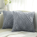 Axyaa Velvet Throw Pillow Cover 40x40cm Soft Solid Decor Square Cushion Case