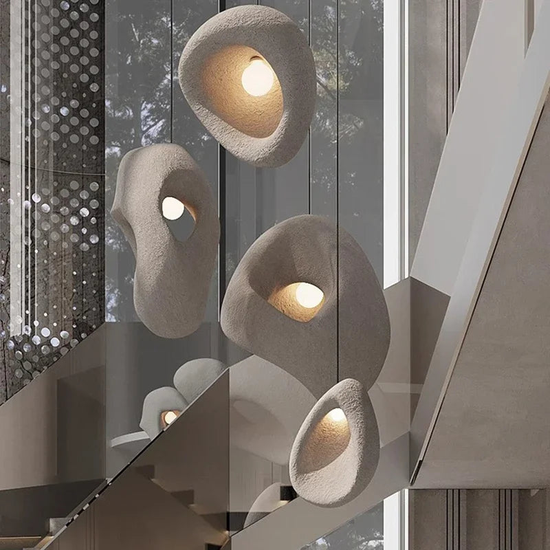 Axyaa Nordic Stair Chandelier Ceiling Light Pendant for Living Room, Bedroom, Dining Room