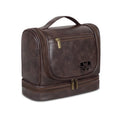 Axyaa Men's Business Toiletry Bag: Large Capacity PU Leather Travel Organizer