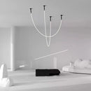 Axyaa Nordic Woven Strip Chandelier LED Light for Hotel Lobby and Living Room