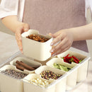 Axyaa Square Food Tray with Removable Mini Box for Max Capacity