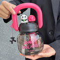Axyaa 800ml Kawaii Water Bottle With Infuser Handle Chain Cute Tumbler.