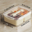 Axyaa Square Food Tray with Removable Box for Space Saving