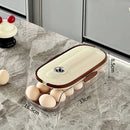 Axyaa Refrigerator Egg Organizer: Sliding Carton & Automatic Roller for Kitchen Countertop