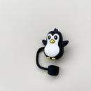 Axyaa Cute Animal Straw Toppers for Stanley Cup, Kawaii Silicone Cover for Tumblers