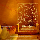 Axyaa Personalized Constellation Chart Lamp for Couples Family Love Gifts