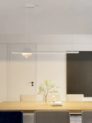 Axyaa Modern Minimalist Long Strip Pendant Lights for Living Dining Table Room Kitchen