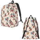 Axyaa Mickey Mouse Canvas Backpack: Large Capacity School Bag for Kids