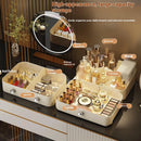 Axyaa 360° Rotating Makeup Organizer with Drawers & Large Capacity for Vanity