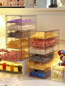 Axyaa Kids Toy & Craft Organizer Box - Clear Plastic Storage for Toys & Cosmetics