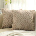 Axyaa Soft Velvet Throw Pillow Cover 40x40cm Solid Decor Square Cushion Case