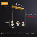 Axyaa Crystal LED Chandelier for Modern Living Room and Bedroom Decor