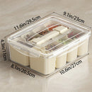 Axyaa Square Food Tray with Removable Mini Box for Max Capacity