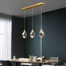 Axyaa Crystal LED Chandelier for Modern Living Room and Bedroom Decor