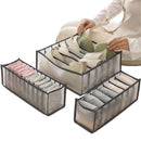 Axyaa Closet Organizer Set: Sock, Underwear, Jeans, Bra - 7/9/11 Compartments