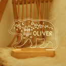 Axyaa Personalized Kids USB Night Light and Name Lamp for Nursery Bedroom Wall Decor