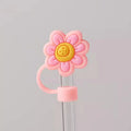 Axyaa Cute Strawberry Silicone Straw Toppers for 40 oz Tumbler, 10mm Straws