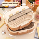 Axyaa Stainless Steel Bento Box with Compartments & Microwave Safe - Lunch Picnic Container