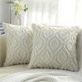 Axyaa Soft Velvet Throw Pillow Cover 40x40cm Solid Decor Square Cushion Case