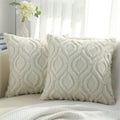 Axyaa Velvet Throw Pillow Cover 40x40cm Soft Solid Decor Square Cushion Case