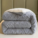 Axyaa Winter Weighted Blanket King Size Artificial Lamb Wool Soft Comforter