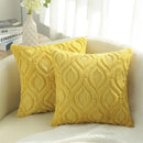 Axyaa Plush Pillow Covers 45x45cm & 50x50cm - Soft Cotton Sofa Cushion Case