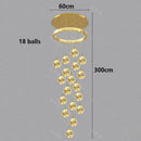 Axyaa Crystal Chandelier Stair Pendant Lamp Living Room Pendant Lights