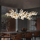 Axyaa Modern Luxury Hanging Chandelier - Long Chandeliers for Dining Room, Kitchen, Bar, Living Room