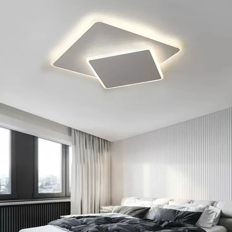 Axya LED Ceiling Lamp: Modern White Chandelier for Home Decor - Bedroom, Living Room, Study, Kitchen