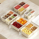 Axyaa Square Food Tray with Removable Mini Box for Max Capacity