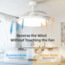 Axyaa 3-in-1 Smart Ceiling Fan with LED Light and Remote Control