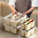 Axyaa Square Food Tray with Removable Box for Space Saving