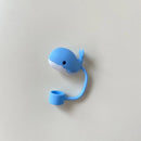 Axyaa Cute Animal Straw Toppers for Stanley Cup, Kawaii Silicone Cover for Tumblers