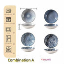 Axyaa Sushi Plate Set - Creative Small Dessert Plate BBQ Hot Pot Fruit Plate (4pcs)