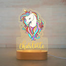 Children's Animal Night Light Custom Name Lamp by Axyaa: Personalized Acrylic Baby Room Decor