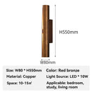 Axyaa Copper LED Wall Lamp: Elegant American Home Decor Light for Living Room, Bedroom, Hallways