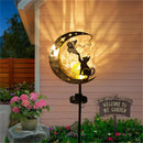 Axyaa Solar Cat Moon Outdoor Garden Lamp Automatic Sensor Decorative Lighting