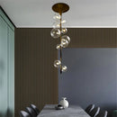 Axyaa Glass Bubble Pendant Light for Modern Dining Room Decor