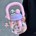 Axyaa 800ml Kawaii Water Bottle With Infuser Handle Chain Cute Tumbler.