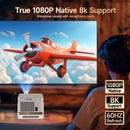 Axyaa Magcubic Android 14 Projector 900ANSI 1080P 8K Wifi6 BT5.4 Portable Outdoor HY350Max