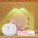 Axyaa Touch LED Cabinet Lights - Sunset Lamp for Kitchen, Bedroom, Closet - Battery Powered Night Light