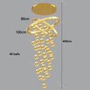 Axyaa Crystal Chandelier Stair Pendant Lamp Living Room Pendant Lights