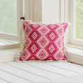 Axyaa Boho Retro Diamond Parrots Feathers Cushion Cover 45x45cm