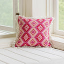 Axyaa Boho Retro Diamond Parrots Feathers Cushion Cover 45x45cm