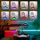 Axyaa Multicolor Desk Lamp with USB Plug for Bedroom, Study, Living Room, Coffee Shop