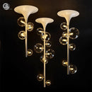 Axyaa Glass Bubble Pendant Light for Modern Dining Room Decor