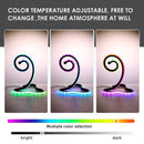 Axyaa Multicolor Desk Lamp with USB Plug for Bedroom, Study, Living Room, Coffee Shop