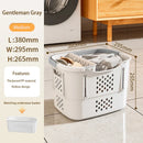Axyaa Collapsible Laundry Basket with Handles and Side Containers - Space-Saving Solution
