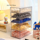 Axyaa Kids Toy & Craft Organizer Box - Clear Plastic Storage for Toys & Cosmetics