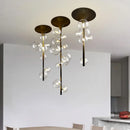 Axyaa Glass Bubble Pendant Light for Modern Dining Room Decor